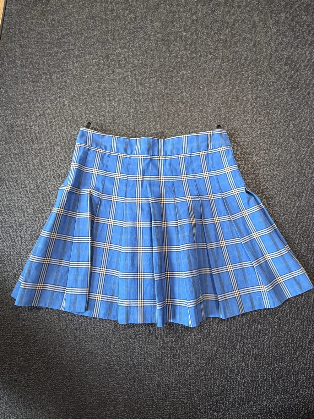 Aritzia Sunday Best Blue Plaid Mini Skirt Size 4 Preppy Dark Academia Y2K 90’s